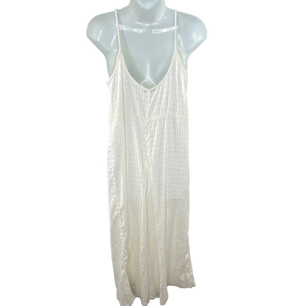 Madewell Women's $98 Textured Cover Up Jumpsuit Lighthouse Size S NE313 - Picture 4 of 7